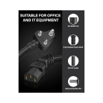 1 Meter Desktop PC Computer Power Cord - Image 7