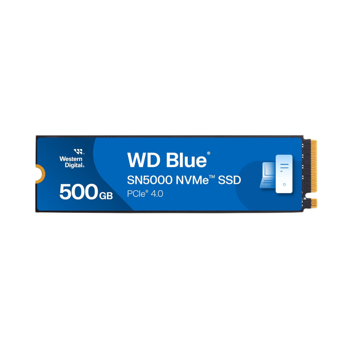 Western Digital WD Blue SN5000 NVMe 500GB, Upto 5000MB/s R, 5Y Warranty, PCIe Gen 4 NVMe M.2 (2280), Gaming Storage, Internal Solid State Drive (SSD)