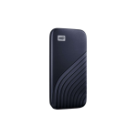 Western Digital 1TB My Passport Portable SSD, 1050MB/s R, 1000MB/s W, Upto 2 Meter Drop Protection, HW Encryption, Type-C Cable & Type-A Adaptor, for PC&Mac, Midnight Blue, 5Y Warranty, External SSD